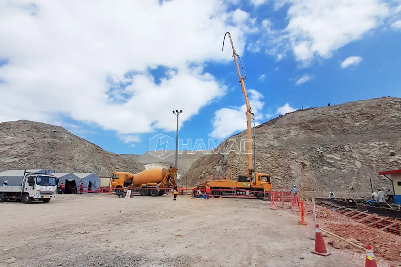 Máy bơm bê tông 30m ở Arequipa, Peru