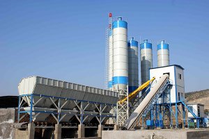 HZN90 concrete batching plant in Saudi Arabia