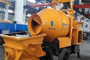 DHBT15 concrete mixer with pump in Nicaragua